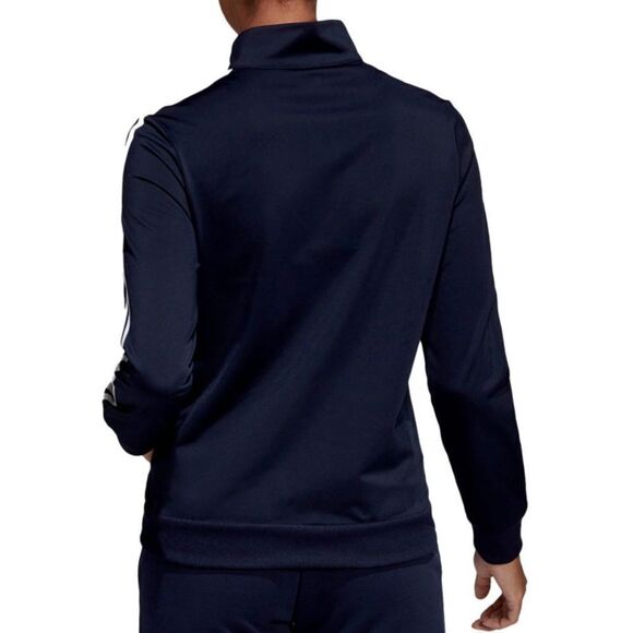 adidas DU0665 Women's Sz XS Black/White Essentials 3-Stripes Tricot Jacket - Picture 8 of 8